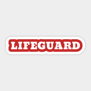 Lifeguard Sticker